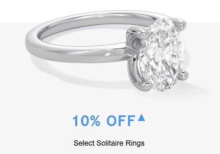 10% off Select Solitaire Rings