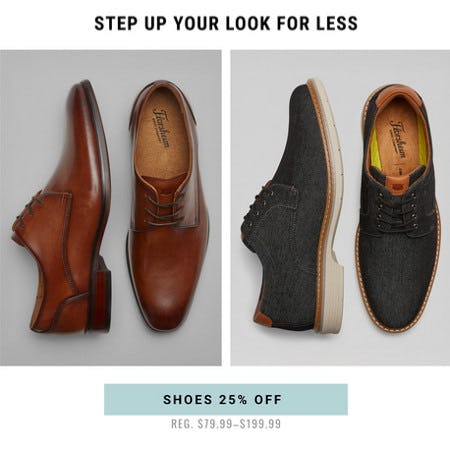 25% off Shoes