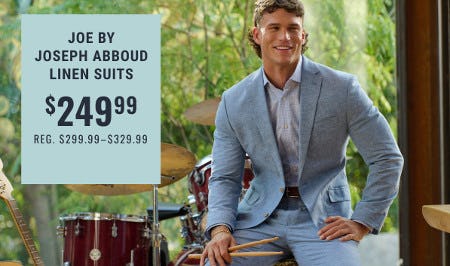 Joe by Joseph Abboud Linen Suits $249.99