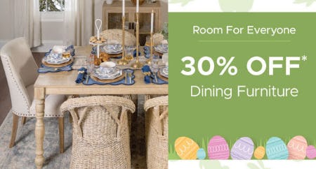 30% Off Dining Furniture