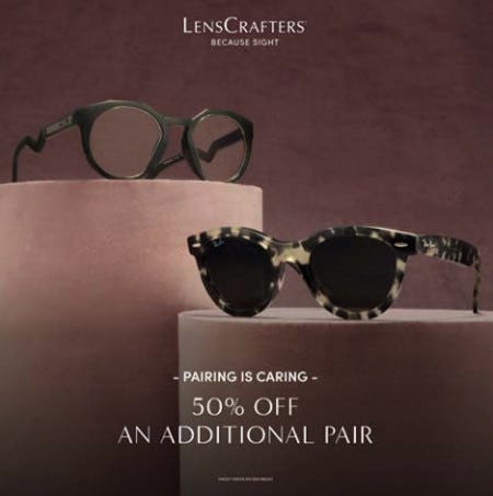 50% off Additional Pair
