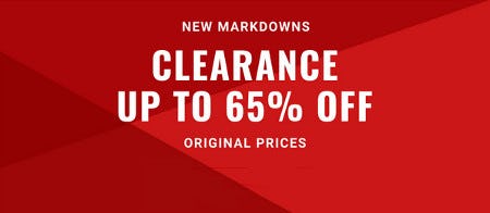 Clearance Up to 65% off Original Prices