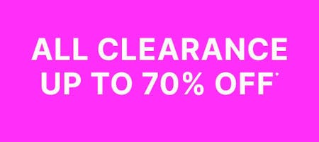 All Clearance Up to 70% off