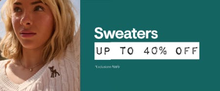 Up to 40% Off Sweaters