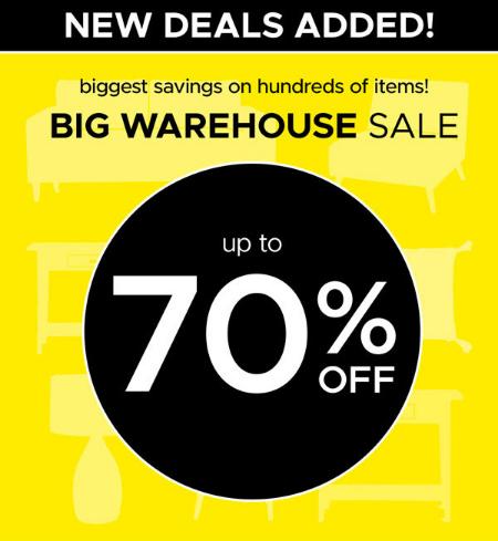 Big Warehouse Sale Up to 70% Off