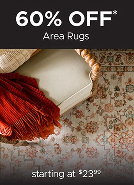 60% Off Area Rugs