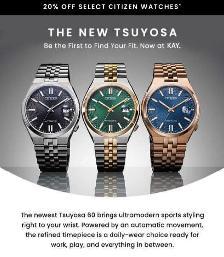 20% off Select Citizen Watches