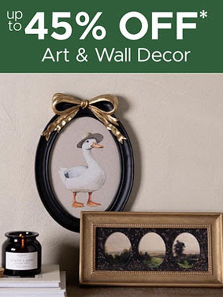 Up to 45% Off Art & Wall Decor