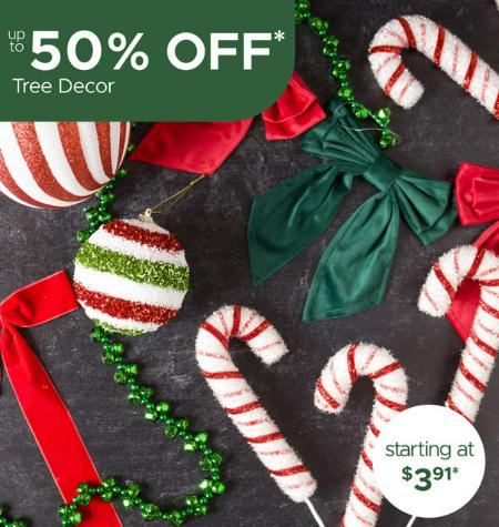Up to 50% Off Tree Decor