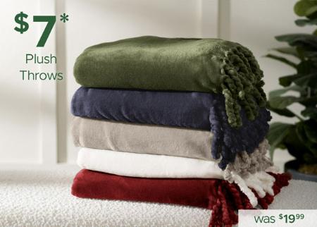 $7 Plush Throws