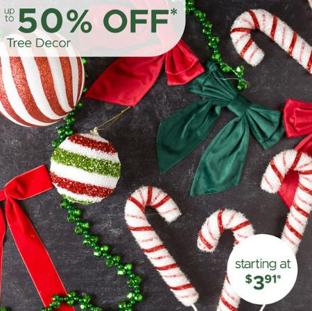 Up to 50% Off Tree Decor