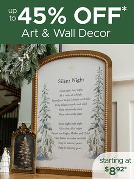 Up to 45% Off Art & Wall Decor