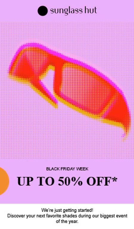 Black Friday Week: Up to 50% off