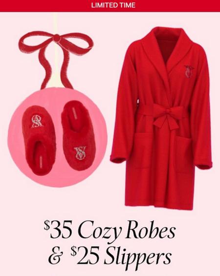 $35 Cozy Robes and $25 Slippers