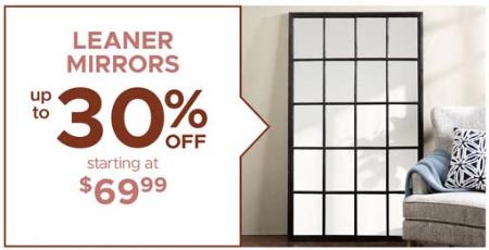 Leaner Mirrors Up to 30% Off