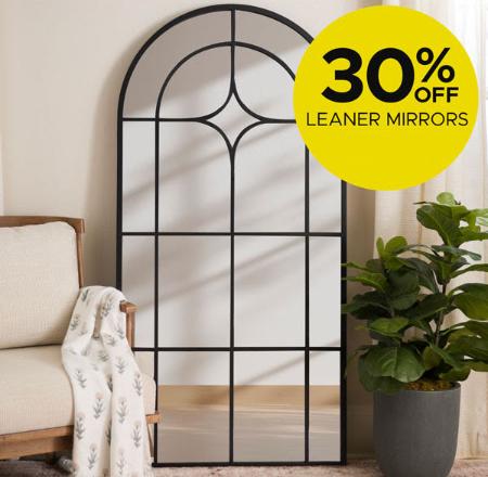 30% Off Leaner Mirrors