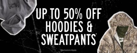 Up to 50% Off Hoodies & Sweatpants