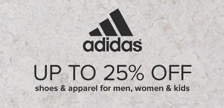 Adidas Up to 25% off