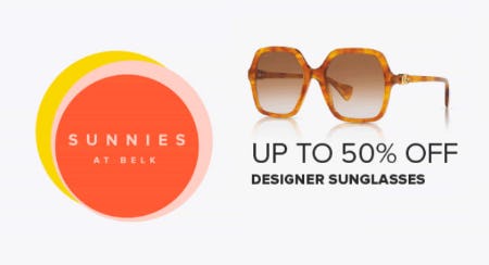 Up to 50% Off Designer Sunglasses