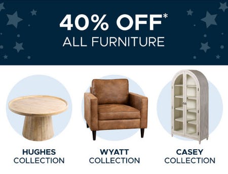 40% Off All Furniture