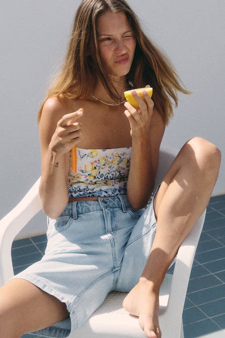 New Arrivals: Denim Bermuda Shorts