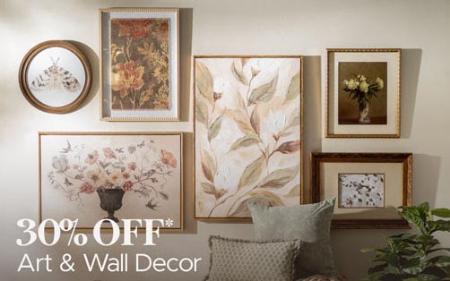 30% Off Art & Wall Decor