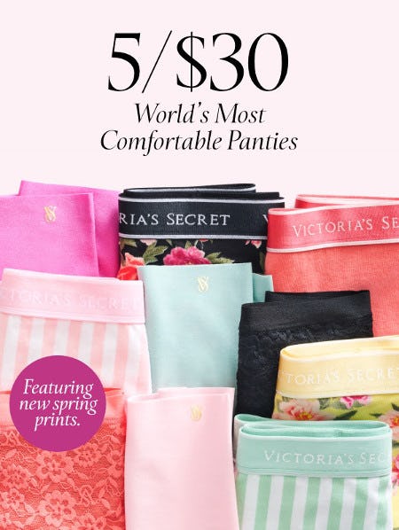5 for $30 Panties