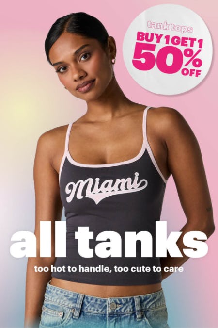 BOGO 50% Off Tank Tops