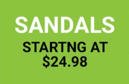 Starting at $24.98 Sandals