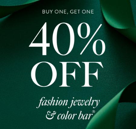 Buy One, Get One 40% Off Fashion Jewelry & Color Bar®