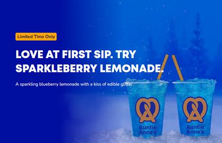 Love at First Sip. Try Sparkleberry Lemonade.