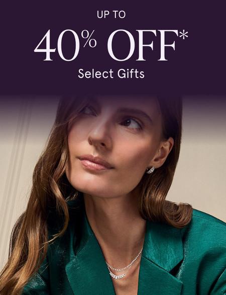 Up to 40% off Select Gifts