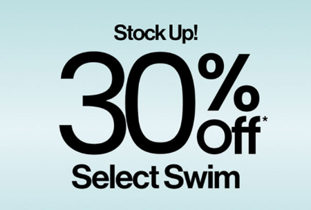 30% Off Select Swim