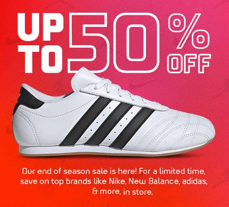 Up to 50% off Select Styles