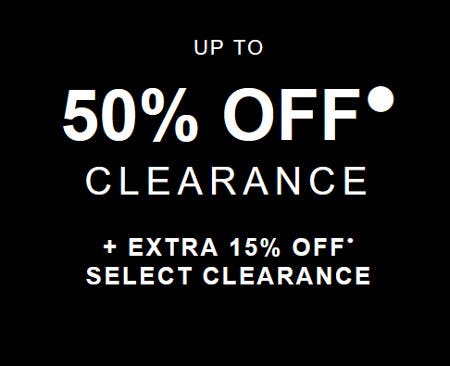 Up to 50% off Clearance