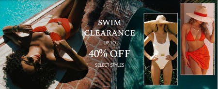 Swim Clearance Up to 40% off