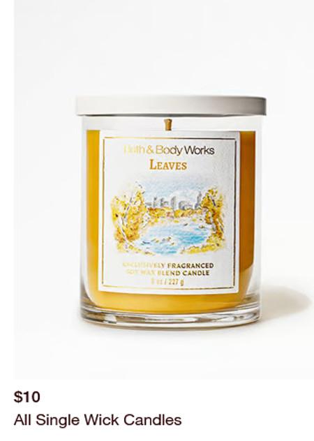 $10 All Single Wick Candles