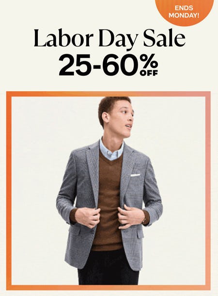Labor Day Sale: 25-60% off