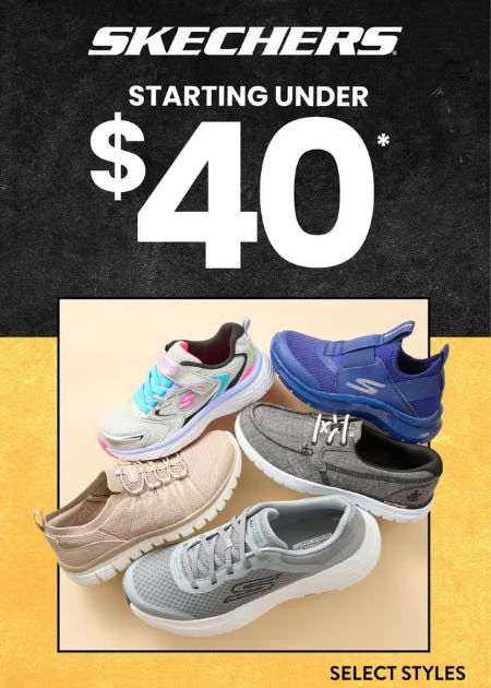 Skechers Starting Under $40