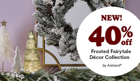 40% Off Frosted Fairytale Décor Collection