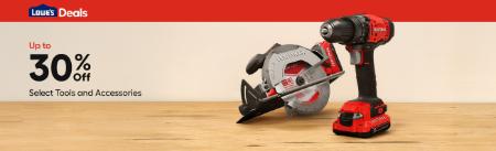Up to 30% Off Select Tools and Accessories