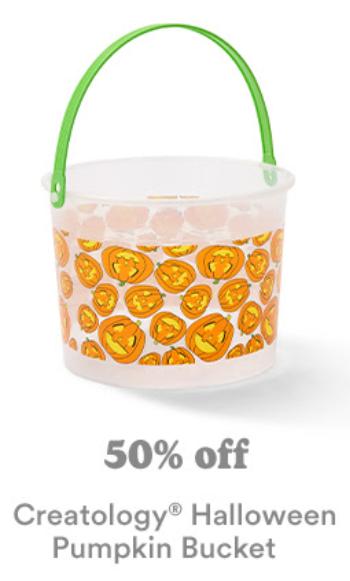 50% Off Creatology Halloween Pumpkin Bucket