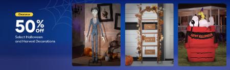 Clearance 50% Off Select Halloween and Harvest Decorations