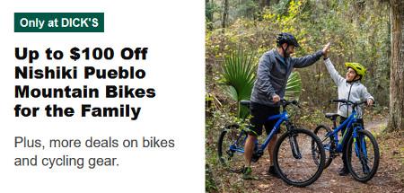 Up to $100 Off Nishiki Pueblo Mountain Bikes for the Family