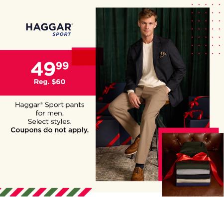 $49.99 Haggar Sport Pants For Men
