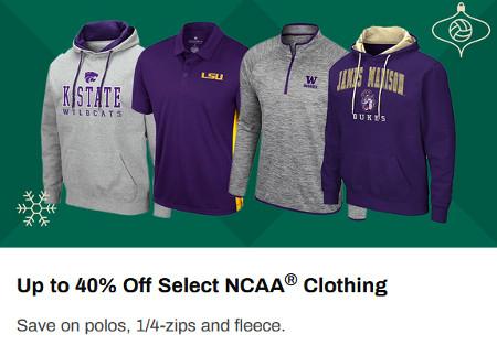 Up to 40% Off Select NCAA Clothing