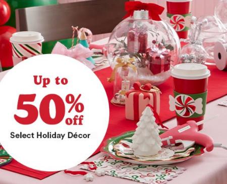 Up to 50% Off Select Holiday Décor