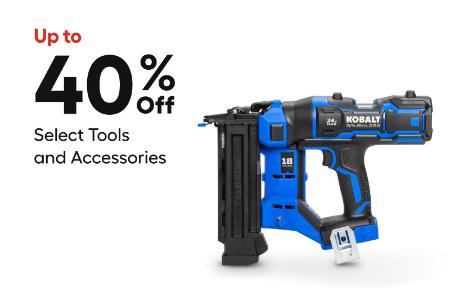 Up to 40% Off Select Tools and Accessories