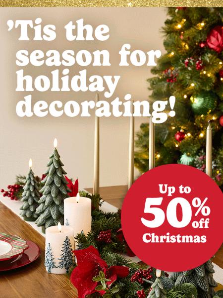 Up to 50% Off Christmas Decor