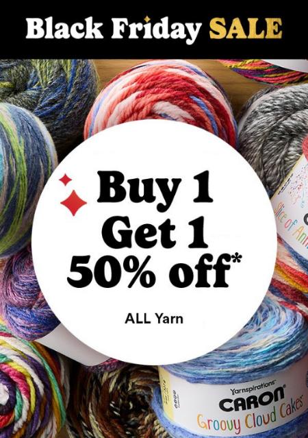 Buy 1, Get 1 50% Off All Yarn